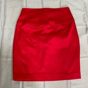 Express Scarlet Pencil Skirt
